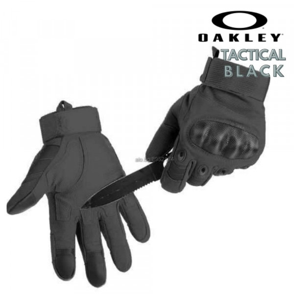 Тактически ръкавици OAKLEY BLACK FULL, L-XL - за спорт, лов, туризъм , мотоциклетизъм, патрул и бой